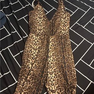 Leopard Print Jumpsuit